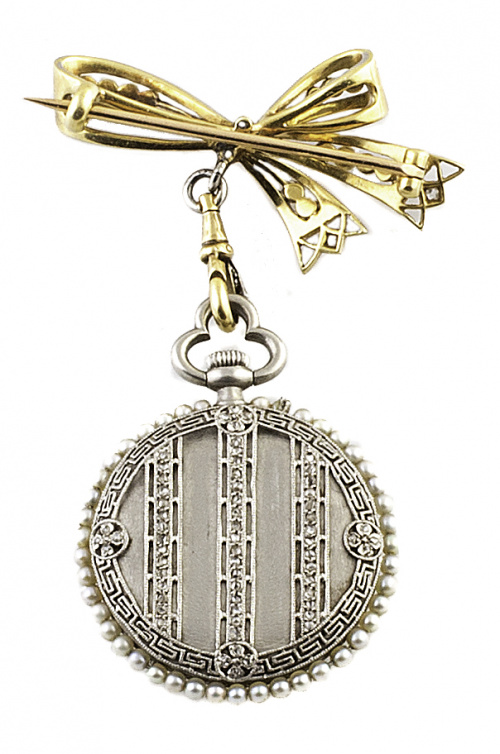 Reloj colgante de pp. S. XX MORESCA GIOLIELLO con tapa circ