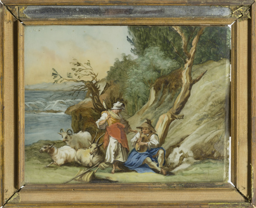 ESCUELA CENTROEUROPEA, SIGLO XVIIIEscena bucólica sobre un