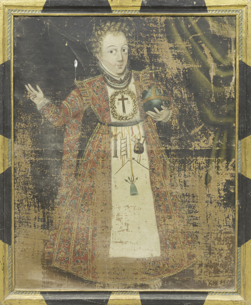 ESCUELA ESPAÑOLA, SIGLO XVII- XVIIINiño Jesús con los inst