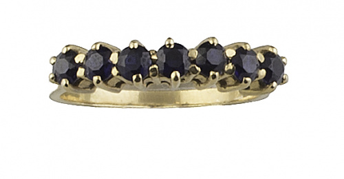 Lote formado por tres sortijas en amarillo oro de 18K 