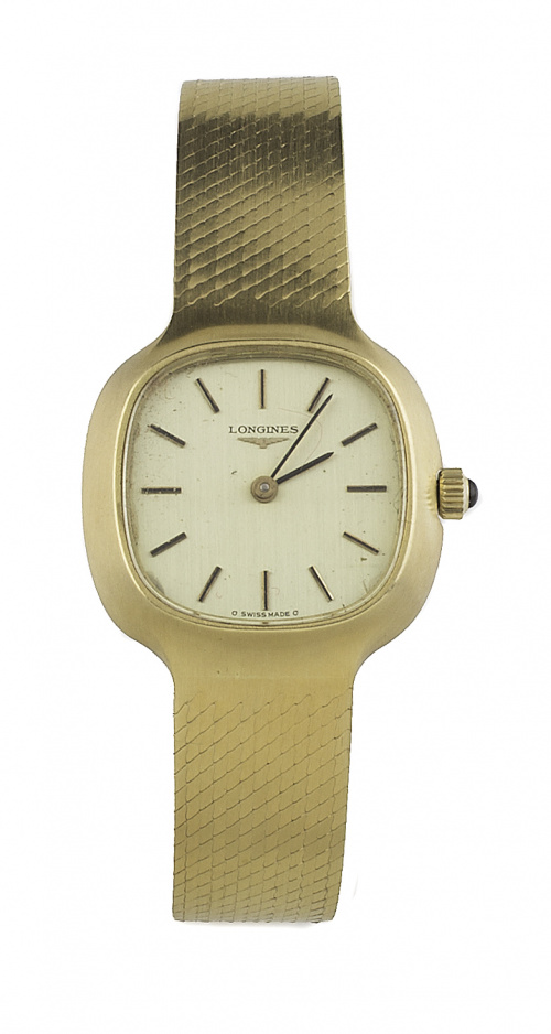 Reloj LONGINES años 60 en oro mate de 18K