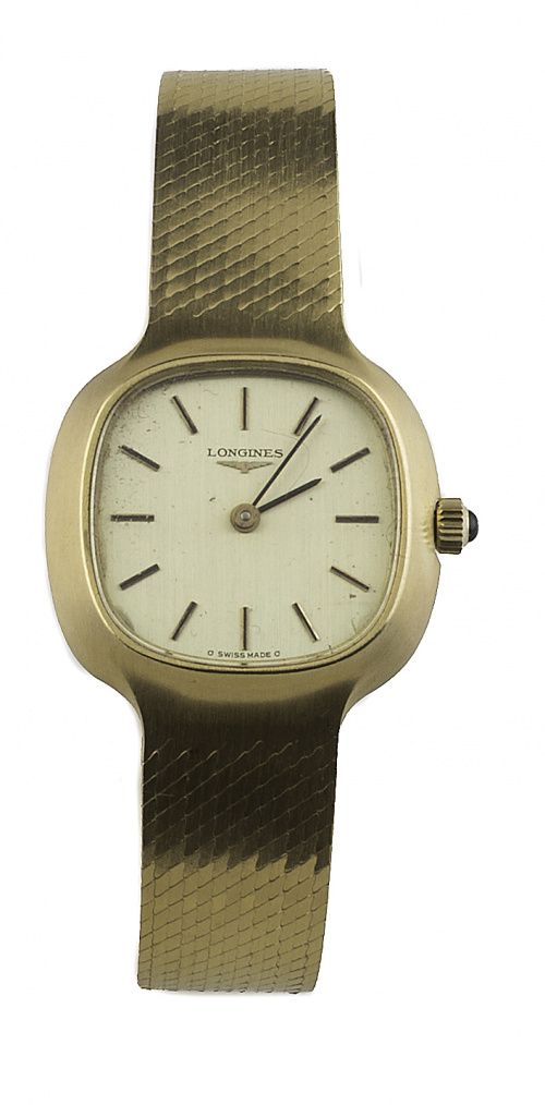 Reloj LONGINES años 60 en oro mate de 18K