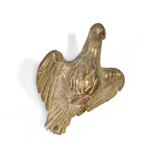 “Espíritu Santo”, madera tallada, estucada, policromada y d