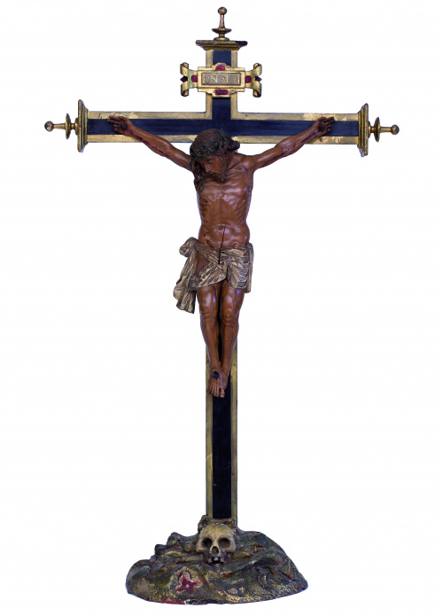 Cristo expirante Escultura en madera de boj tallada en su 