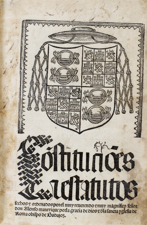 ALONSO MANRIQUE DE LARA Y SOLÍS (1471 - 1538)“Constitucion
