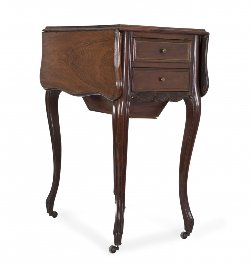 Mesa de alas Louis Philippe en madera de palosanto.Francia