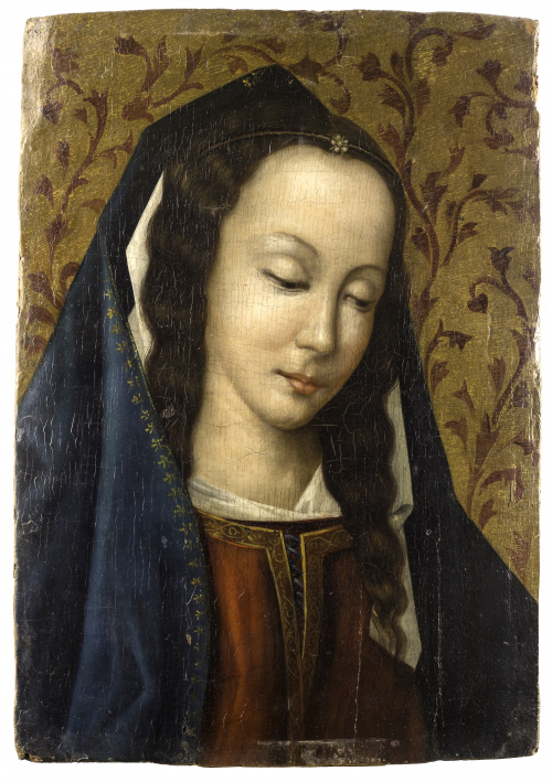 ESCUELA HISPANO- FLAMENCA, H.1500-1530Virgen sobre un fond