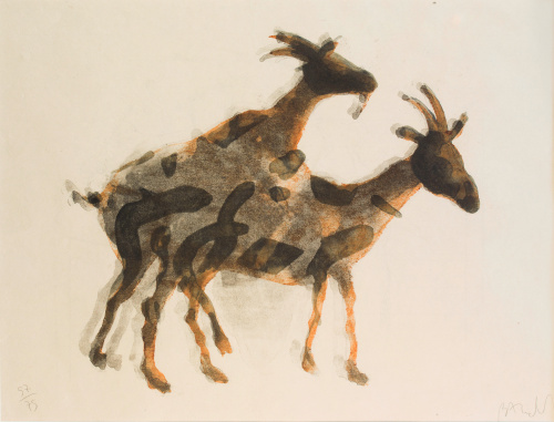 MIQUEL BARCELÓ (Felanitx, 1957)Acróstico de cabras I y II,