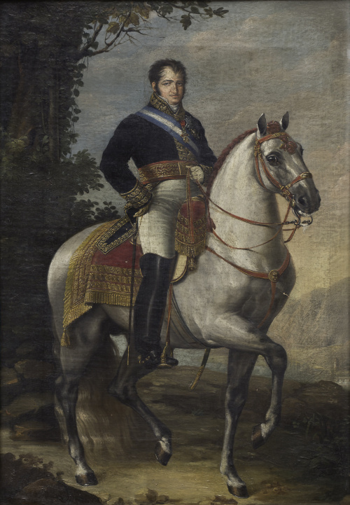 JOSÉ DE MADRAZO (1781-1859)Retrato del Rey Fernando VII, a