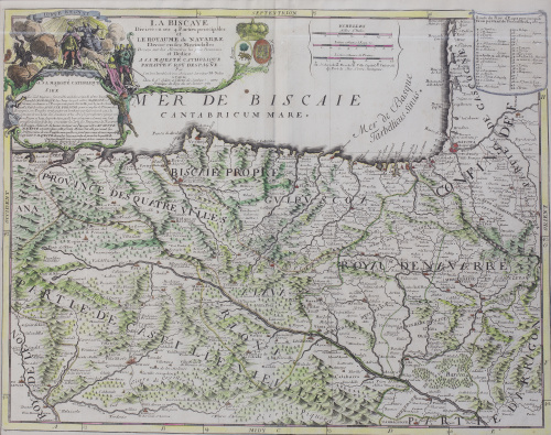 JEAN BAPTISTE NOLIN (1657- 1708)Mapa de Vizcaya