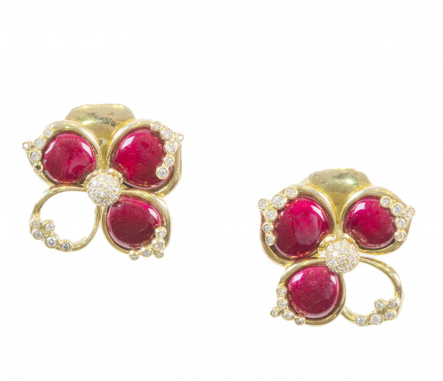 Conjunto de sortija y pendientes ALEJANDRO FANFANY con bril