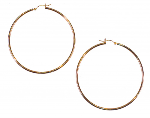 Pendientes criollas en oro amarillo de 18K