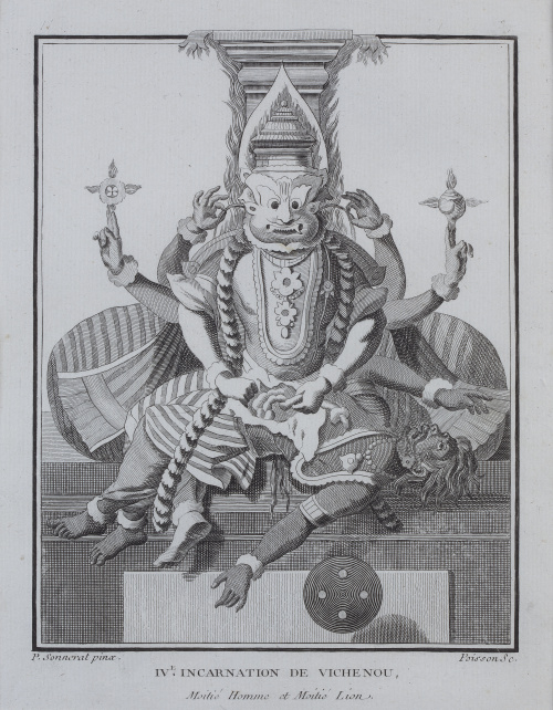 PIERRE SONNERAT (pinx) y JEAN BAPTISTE MARIE POISSON (sculp