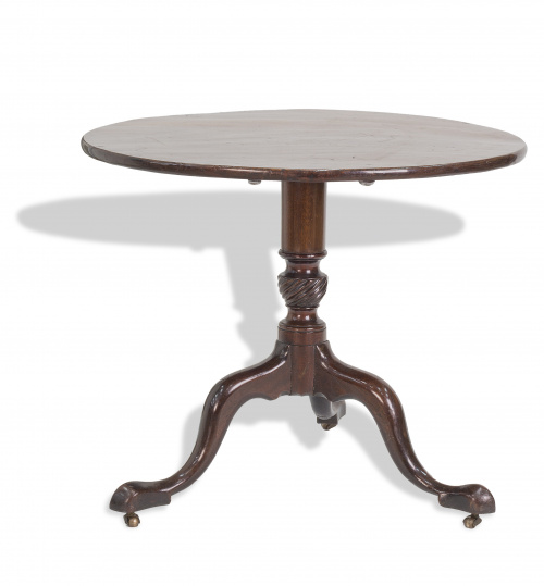 Til-top de madera de caoba, de estilo Jorge III. Inglater