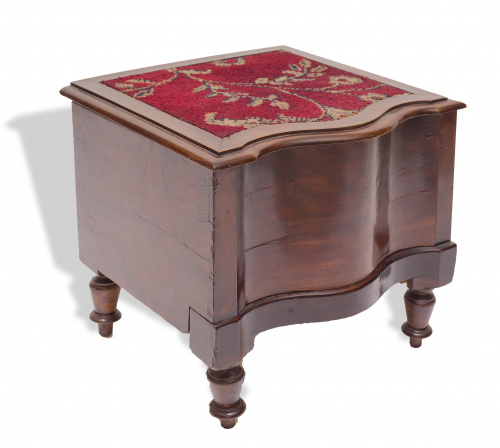Mueble para orinal de madera de caoba. Inglaterra, S. XIX
