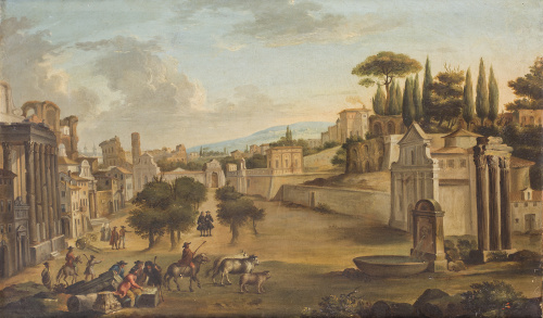ESCUELA ITALIANA, SIGLO XVIIIVista de Roma