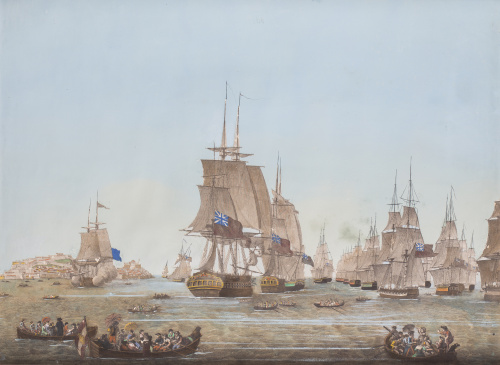 ESCUELA FRANCESA, SIGLO XIXVista de Puerto