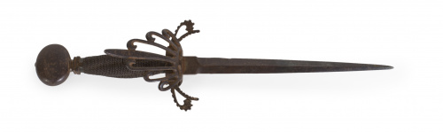 Puñal con empuñadura con hilos metálicos, S. XVIII