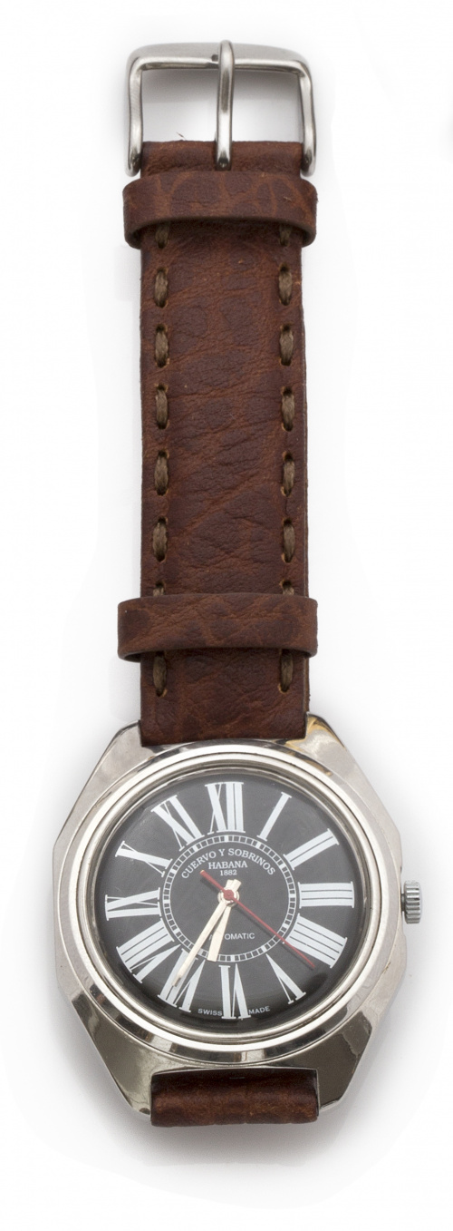 Reloj CUERVO y SOBRINOS años 50 en acero.