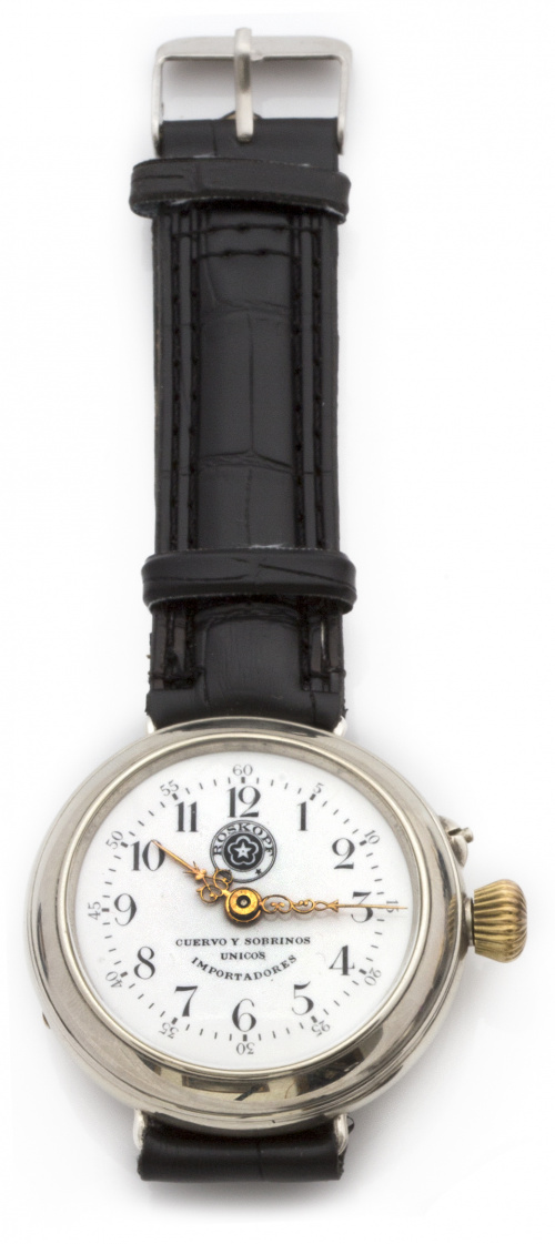 Reloj Roskopf de CUERVO Y SOBRINOS en alpaca