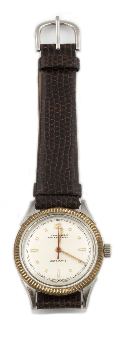 Reloj ULISSE NARDIN años 50 en acero.