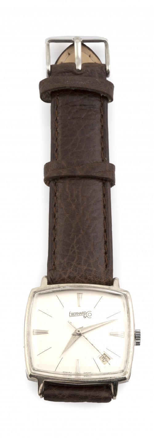 Reloj TIFFANY & CO en plaqué or y acero, años 40