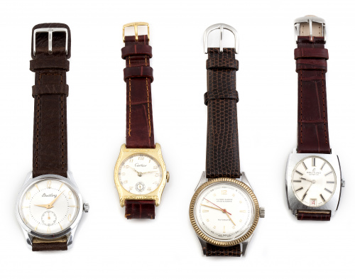 Reloj CARTIER en plata vermeill, años 20-30