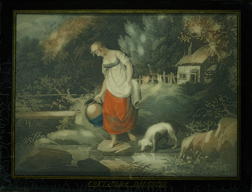 ESCUELA INGLESA, SIGLO XIX“Cottage daughter” y “Peasant fa