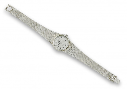 Reloj de sra  OMEGA de Ville ,años 60 en oro blanco de 18K .