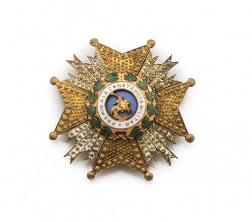 Placa de la Real y militar Orden de san Hermenegildo. Premi