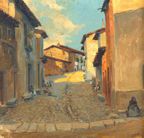 ADOLFO DURÁ (Alcoy, 1875-Madrid, 1945)Vista de Arenas de Sa