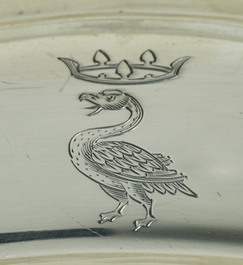 Juego de 18 platos Jorge IV en plata inglesa punzonada.Pau