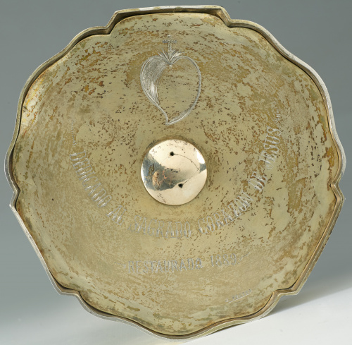 Cáliz en plata dorada.Barcelona, 1784