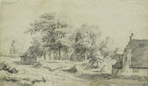 ANTHONIE WATERLOO (1609-1690)Cabañas junto al camino