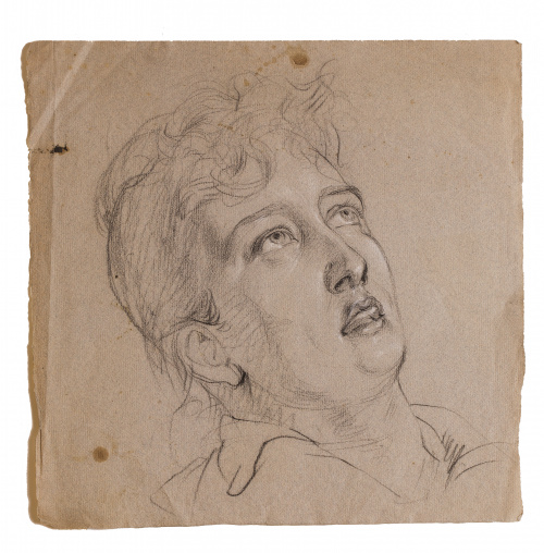 RAMÓN MARTÍ ALSINA  (Barcelona, 1826-1894)Estudio de cabez