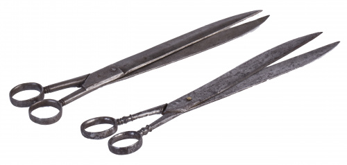 Dos tijeras de hierro forjado, S. XVII