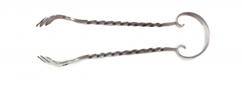 Pinzas para hielo en plateado.Christofle, París, ffs. del