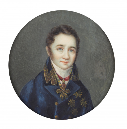 ESCUELA ESPAÑOLA, SIGLO XIXRetrato de caballero con toisón