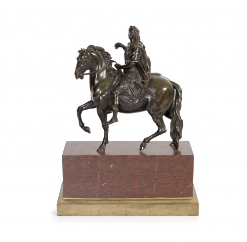 “Luis XIV a caballo”, Atribuido a Guillaume de Groff (1680-