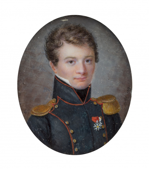 MILOT (Escuela francesa, 1819)Retrato de un capitán de art