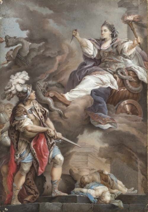 ZEICHG* (Escuela polaca, siglo XVIII)Medea subida en el ca