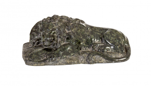 “León moribundo de Lucerna”, basado en la escultura de Bert