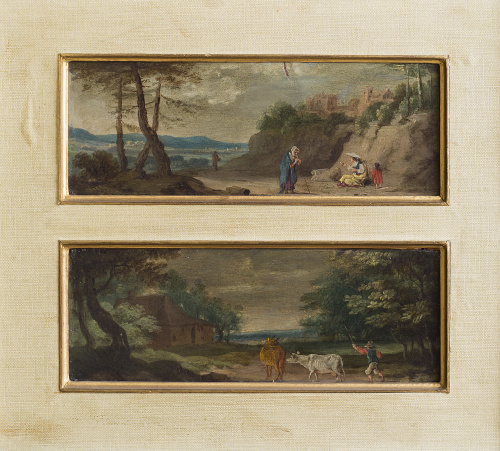 ATRIBUIDO A JAN WILDENS (1586-1653)“Dos pastores con su re