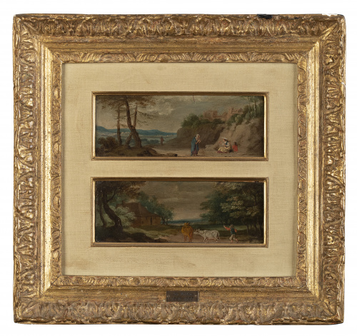 ATRIBUIDO A JAN WILDENS (1586-1653)“Dos pastores con su re
