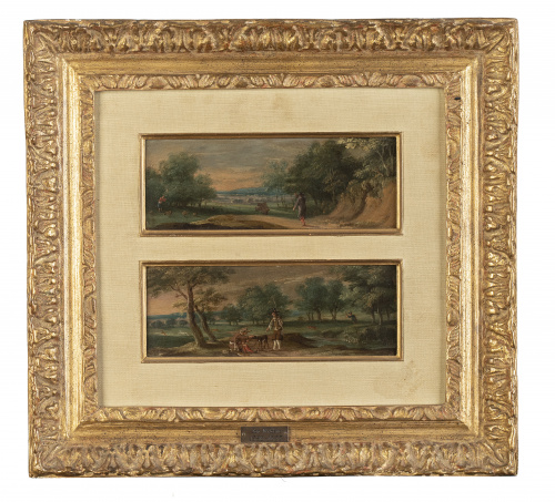 ATRIBUIDO A JAN WILDENS (1586-1653)“Dos pastores con su re