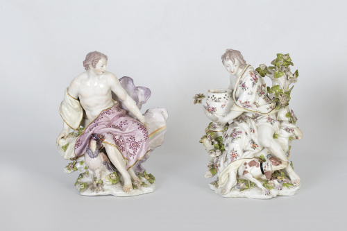 “Iris” Figura escultórica de porcelana esmaltada. Con marca
