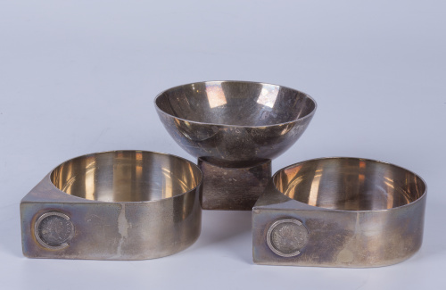 Tres centros de Bulgary en plata, S. XX.