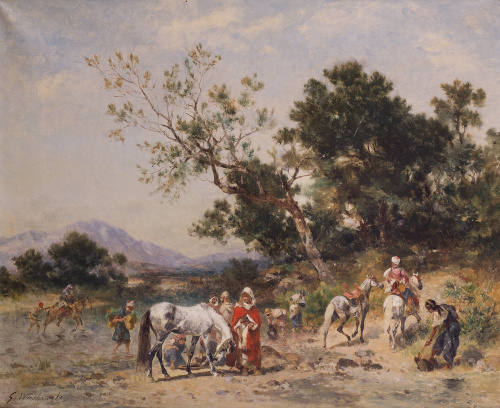 GEORGES WASHINGTON (Francia, 1827-1910), Escena orientalista