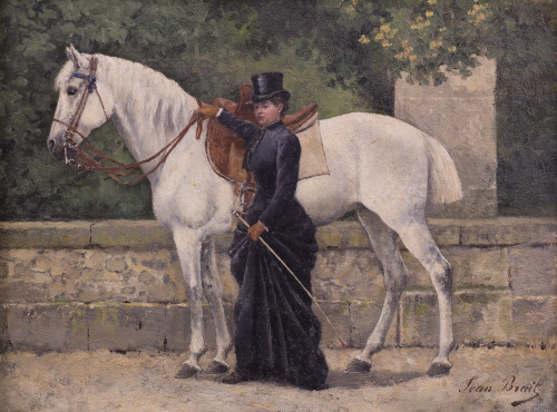JEAN BRAIL (FRANCIA, 1842-c.1911), Dama a caballo
