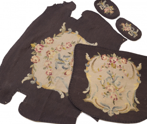 Tapicería de una butaca en gros point.Francia, mediados d